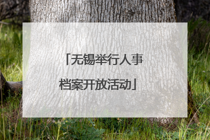 无锡举行人事档案开放活动