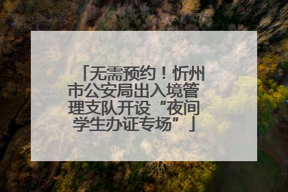 无需预约！忻州市公安局出入境管理支队开设“夜间学生办证专场”