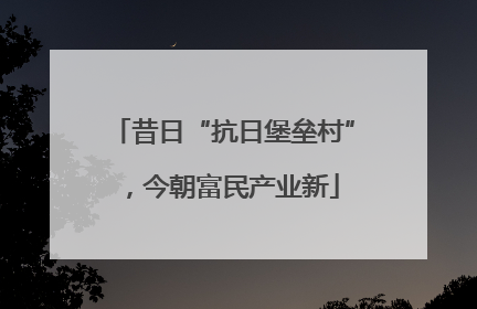 昔日“抗日堡垒村”，今朝富民产业新