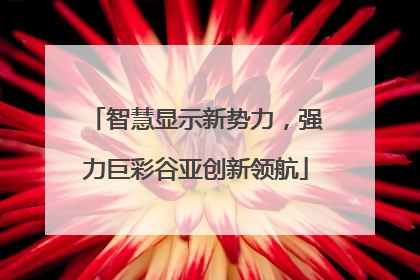 智慧显示新势力，强力巨彩谷亚创新领航