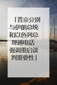 普京分别与伊朗总统和以色列总理通电话 强调重启谈判重要性