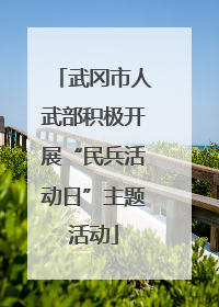 武冈市人武部积极开展“民兵活动日”主题活动