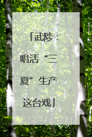 武陟：唱活“三夏”生产这台戏