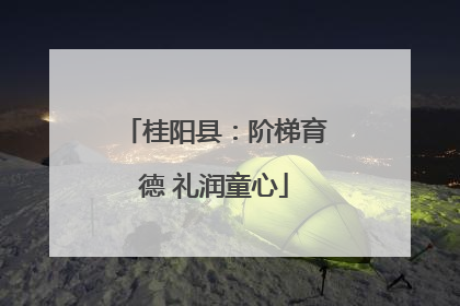 桂阳县：阶梯育德 礼润童心