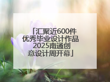 汇聚近600件优秀毕业设计作品 2025南通创意设计周开幕