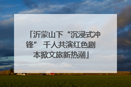 沂蒙山下“沉浸式冲锋” 千人共演红色剧本掀文旅新热潮