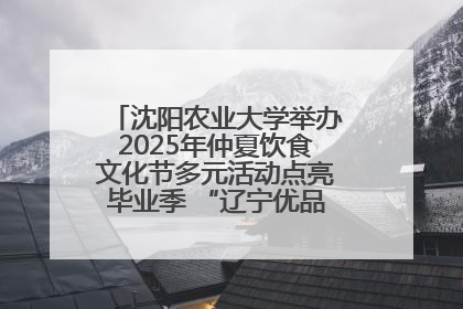 沈阳农业大学举办2025年仲夏饮食文化节多元活动点亮毕业季 “辽宁优品”进校园首站启动
