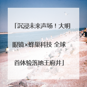 沉浸未来声场！大明眼镜×蜂巢科技 全球首体验落地王府井