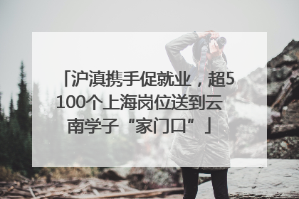 沪滇携手促就业，超5100个上海岗位送到云南学子“家门口”