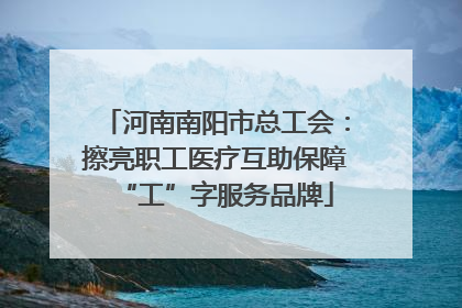 河南南阳市总工会：擦亮职工医疗互助保障“工”字服务品牌