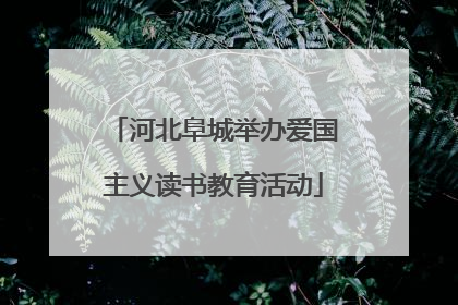 河北阜城举办爱国主义读书教育活动