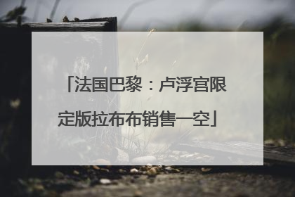 法国巴黎：卢浮宫限定版拉布布销售一空