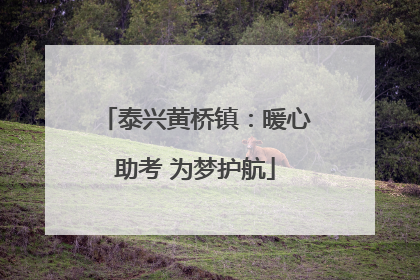 泰兴黄桥镇：暖心助考 为梦护航