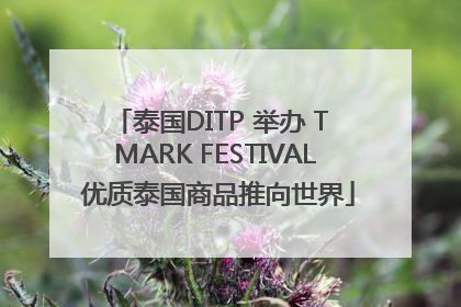 泰国DITP 举办 T MARK FESTIVAL 优质泰国商品推向世界