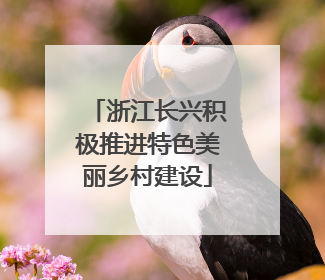 浙江长兴积极推进特色美丽乡村建设
