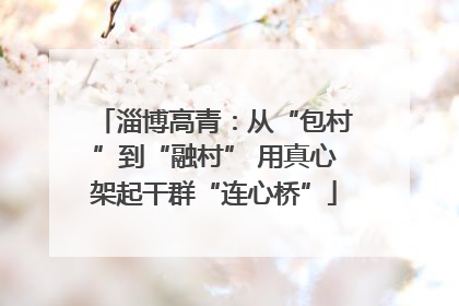 淄博高青：从“包村”到“融村” 用真心架起干群“连心桥”