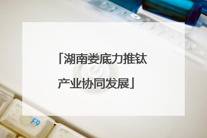 湖南娄底力推钛产业协同发展