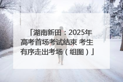 湖南新田：2025年高考首场考试结束 考生有序走出考场（组图）