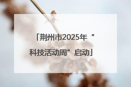 荆州市2025年“科技活动周”启动