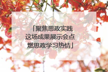 聚焦思政实践 这场成果展示会点燃思政学习热情