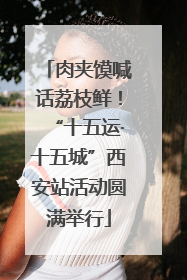 肉夹馍喊话荔枝鲜！“十五运·十五城”西安站活动圆满举行