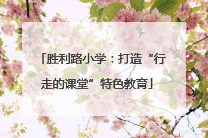 胜利路小学：打造“行走的课堂”特色教育