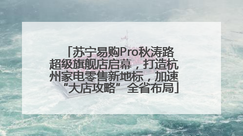苏宁易购Pro秋涛路超级旗舰店启幕，打造杭州家电零售新地标，加速“大店攻略”全省布局