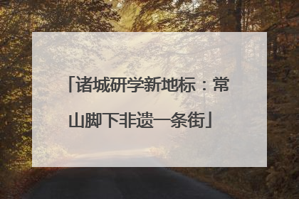 诸城研学新地标：常山脚下非遗一条街