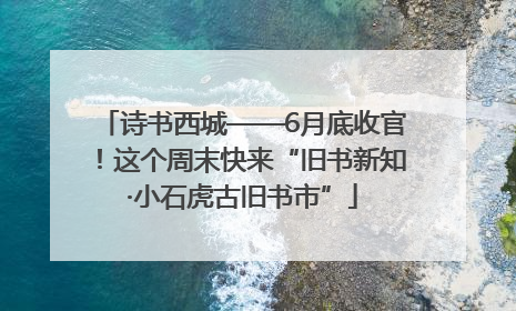 诗书西城——6月底收官！这个周末快来“旧书新知·小石虎古旧书市”