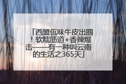 西盟佤味牛皮出圈！软糯筋道+香辣爆击——有一种叫云南的生活之365天