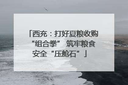 西充：打好夏粮收购“组合拳” 筑牢粮食安全“压舱石”