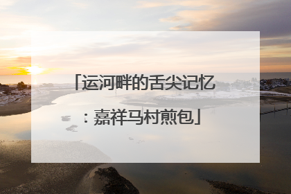 运河畔的舌尖记忆：嘉祥马村煎包