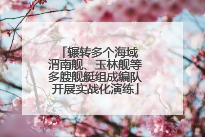 辗转多个海域 渭南舰、玉林舰等多艘舰艇组成编队开展实战化演练