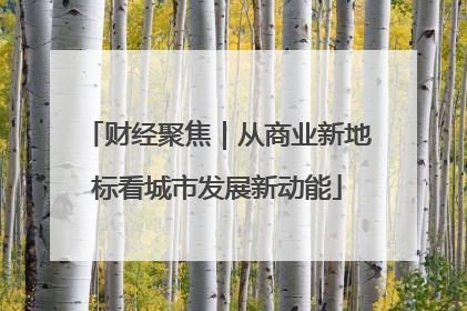 财经聚焦｜从商业新地标看城市发展新动能