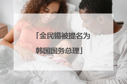 金民锡被提名为韩国国务总理