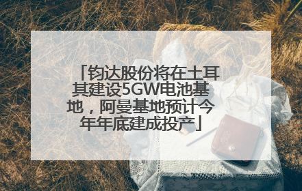 钧达股份将在土耳其建设5GW电池基地，阿曼基地预计今年年底建成投产