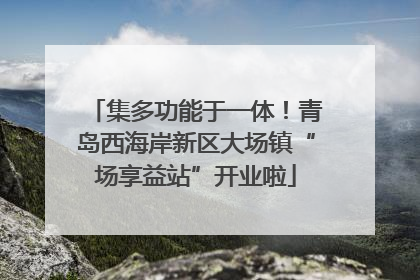 集多功能于一体！青岛西海岸新区大场镇“场享益站”开业啦