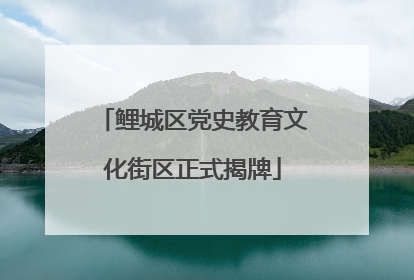 鲤城区党史教育文化街区正式揭牌