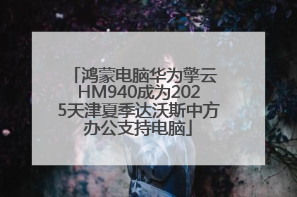 鸿蒙电脑华为擎云 HM940成为2025天津夏季达沃斯中方办公支持电脑
