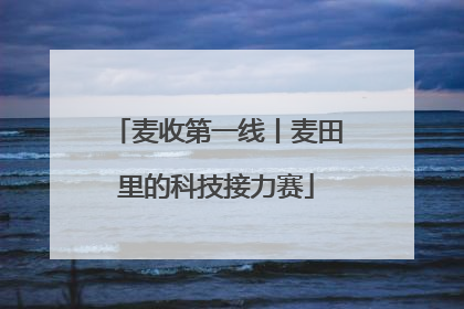 麦收第一线丨麦田里的科技接力赛