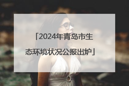 2024年青岛市生态环境状况公报出炉